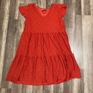 Papermoon Orange Eyelet Dress